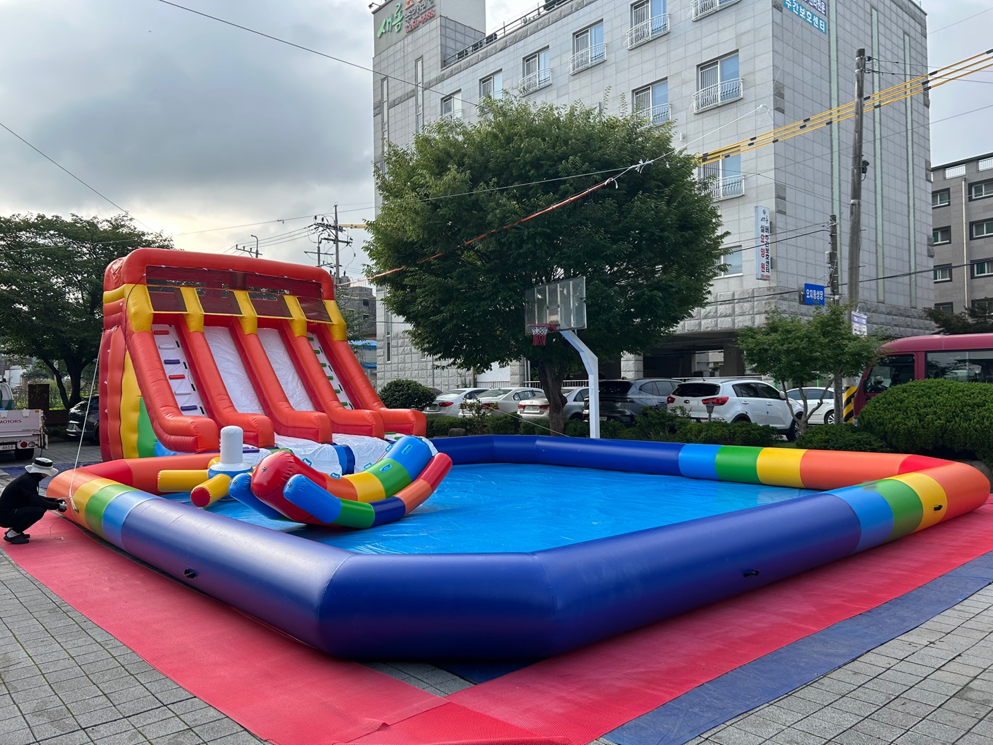 여름 물놀이 패키지 A  구성 : 대형 워터슬라이드 + 10m x 10m 풀장 (전화,카카오채널문의) 상세 이미지 7