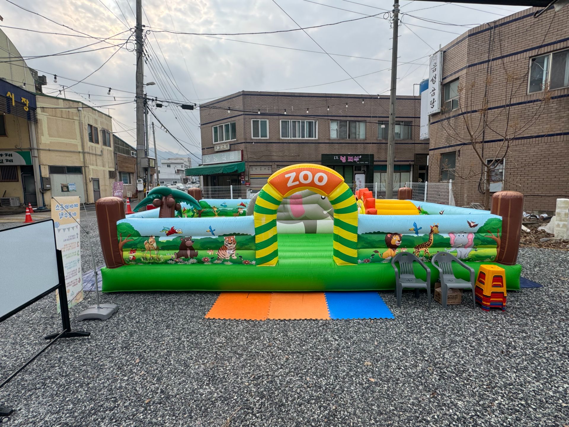 동물원 중형 에어바운스  (전화,카카오채널문의) 상세 이미지 6
