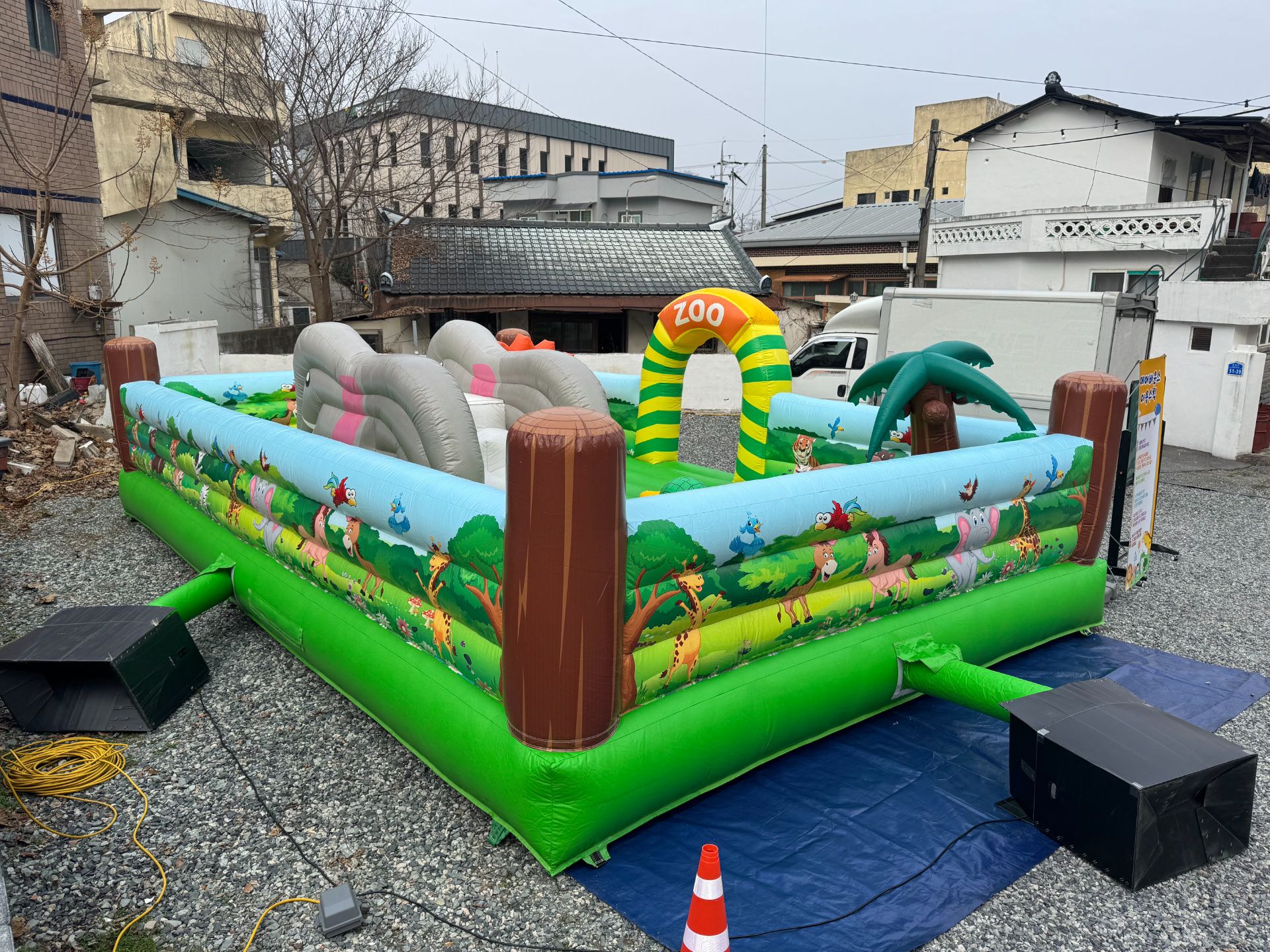 동물원 중형 에어바운스  (전화,카카오채널문의) 상세 이미지 7